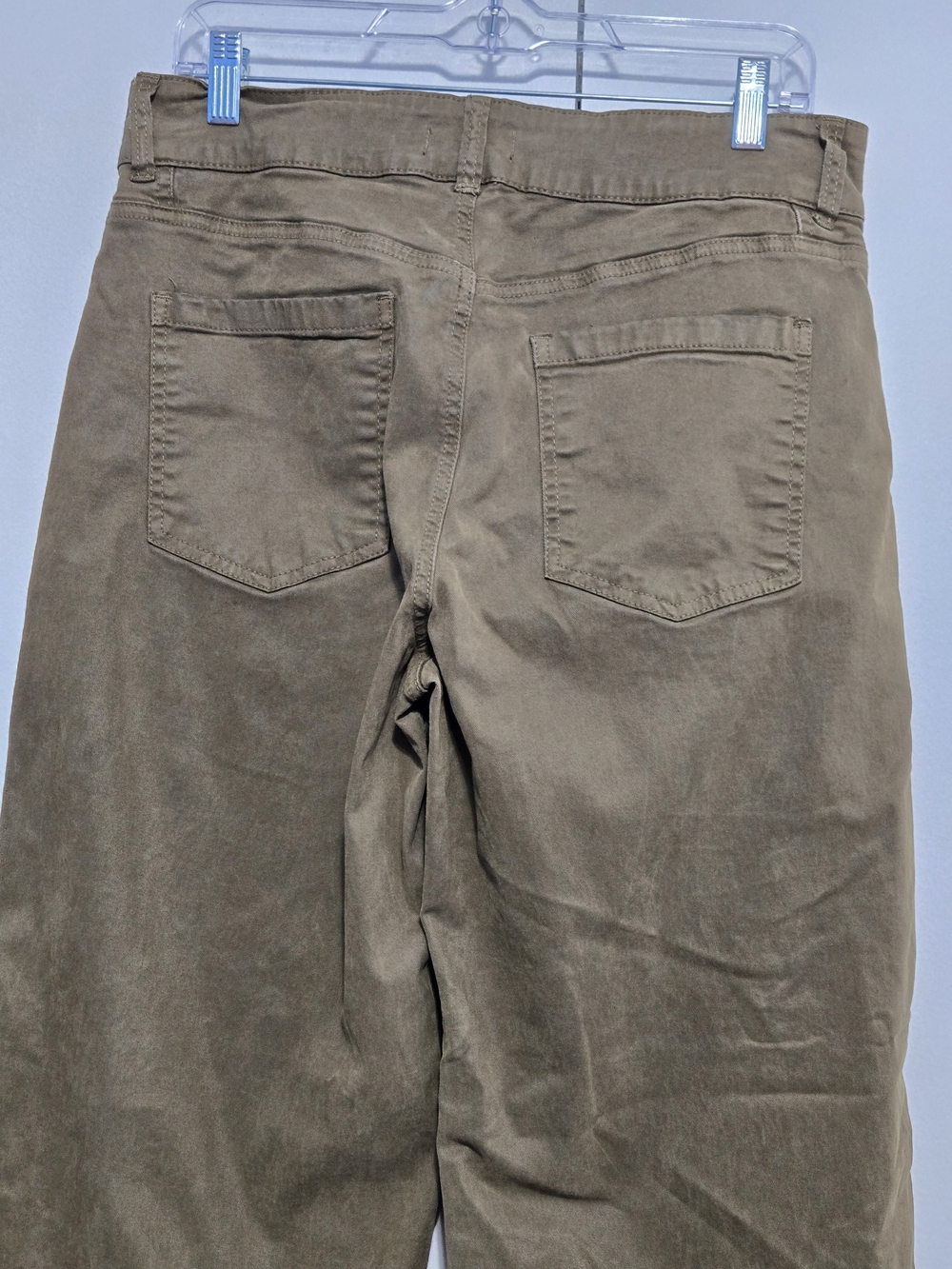KUT from the Kloth Charlotte High Rise Wide Leg Pants Olive Green Size 12 - Picture 6 of 6